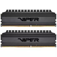 Оперативная память Patriot Viper 4 Blackout DDR4 - 2x 4GB, 3200 МГц, DIMM, CL16, RTL (pvb48g320c6k)