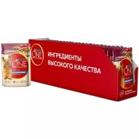 Влажный корм для собак Purina ONE Мини Взрослая, говядина с картофелем и горохом в подливе