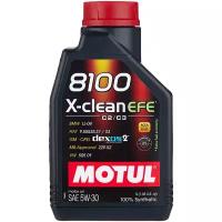 Синтетическое моторное масло Motul 8100 X-clean EFE 5W30, 1 л, 1 шт