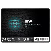 Накопитель SSD Silicon Power SP960GBSS3S55S25 Slim S55 /SATA III/960GB /Скорость чтения 540МБайт/с Скорость записи 480МБайт/с