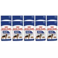 Влажный корм для собак Royal Canin Maxi Adult pouch 1 уп. х 10 шт. х 140 г (для крупных пород)