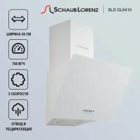 Вытяжка кухонная наклонная Schaub Lorenz SLD DL5410, 50см, 700 м3/ч, 3 скорости, компактная, белая