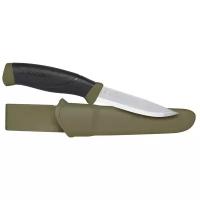 Нож фиксированный MORAKNIV Companion MG (нержавеющая сталь) черный/хаки