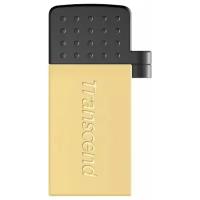 USB Flash накопитель 16GB Transcend JetFlash 380G (TS16GJF380G) USB 2.0 + microUSB (OTG) Золотистый