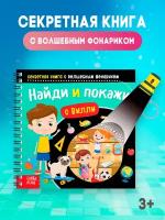 Секретная книга с фонариком БУКВА-ЛЕНД 