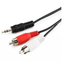 Кабель Cablexpert mini Jack 3.5 - 2 x RCA (CCA-458), 1.5 м, черный