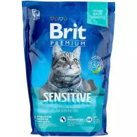 Сухой корм BRIT PREMIUM CAT SENSITIVE для взрослых кошек с чувствительным пищеварением с ягненком и индейкой (0,8 кг)