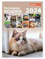 Календарь настенный перекидной на 2024 год (21 см* 29 см). Кошки