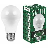 Лампа светодиодная SAFFIT SBA6010 арт. 55006, A60 (шар) 10W E27 6400К (дневной) 230V