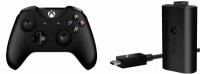 Геймпад Microsoft Xbox One S / X / Series S / X Wireless Controller Black Черный 3 ревизия с bluetooth model 1708 джойстик + Оригинальный аккумулятор