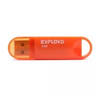 Флешка EXPLOYD 570 4 ГБ, 1 шт., orange