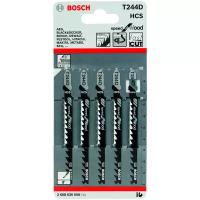 Набор пилок для электролобзика T244D BOSCH, 5 шт. (2608663009)