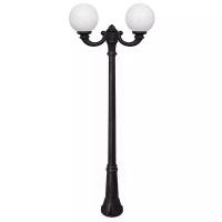 Fumagalli Уличный наземный светильник Globe 250 G25.157.R20.AYE27, E27, 120 Вт, цвет арматуры: черный, цвет плафона белый