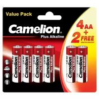 Батарейка Camelion Plus Alkaline AA, в упаковке: 6 шт