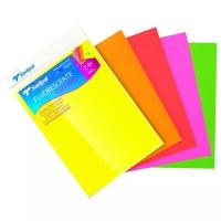 Цветной картон флуоресцентный Sadipal, A4, 5 л., 5 цв
