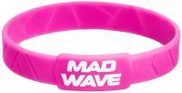 Браслет MAD WAVE, 1 шт., размер 16 см, размер one size, диаметр 5 см, розовый