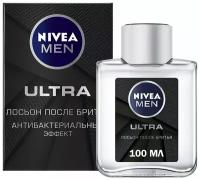 Nivea Лосьон после бритья мужской Men Ultra Антибактериальный эффект, 100 мл