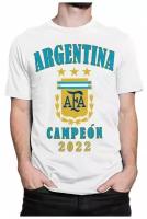 Футболка Dream Shirts Сборная Аргентины Чемпионы Мира 2022