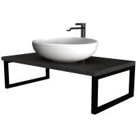 Столешница для ванной 1Marka GRUNGE LOFT 100 Бетон темно-серый