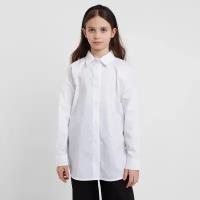 Школьная рубашка Minaku, размер 158, белый