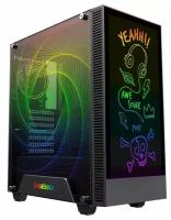 GameMax Корпус Kreator без БП (Midi Tower, ATX, Черный, 1*USB3.0 + 1*USB2.0, RGB 1*120 мм+ fan cont)