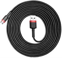 Кабель USB - micro USB 3м Baseus Cafule Cable - Черный/Красный (CAMKLF-H91)