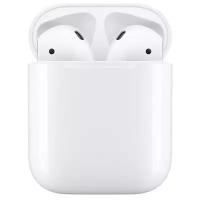 Беспроводные наушники Apple AirPods 2 с зарядным футляром MV7N2 RU, Lightning, белый