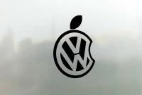 Наклейка на авто Volkswagen Apple 15х11