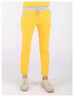 Женские спортивные брюки A PASSION PLAY, SQ69061, укороченные, цвет желтый, размер S