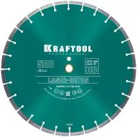 KRAFTOOL LASER-BETON 500 мм, диск алмазный отрезной по бетону и камню (500х25.4/20 мм, 10х4.5 мм), 36686-500