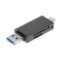 OTG Кардридер USB 3.0 Type-C+Type-A SD/SDHC/SDXC/SD 3.0 UHS-1/microSD | ORIENT CR-333