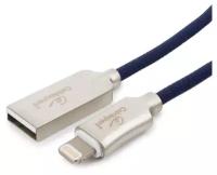 Кабель USB 2.0 - Lightning MFI, М/М, 1 м, Cablexpert, си, CC-P-APUSB02Bl-1M