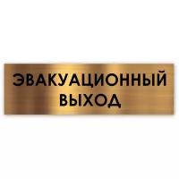 Эвакуационный выход табличка на дверь 250*75*1,5 мм