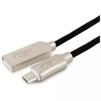 Кабель Cablexpert Platinum USB - microUSB (CC-P-mUSB02) 1 м, черный