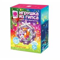 Игрушка из гипса снежинка №4