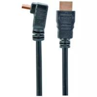 Кабель HDMI Cablexpert CC-HDMI490-6, 1,8 м, v1.4, 19M/19M, углов. разъем, черный, позолоченные разъемы, экран