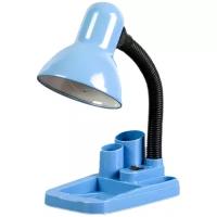 Лампа офисная RISALUX Мудрец 4063992 синий, E27, 40 Вт, синий