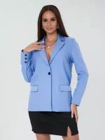 Пиджак DAZZLE STYLE, размер 46, голубой