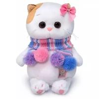 Мягкая игрушка Basik&Co Кошка Ли-Ли baby в полосатом шарфике, 20 см