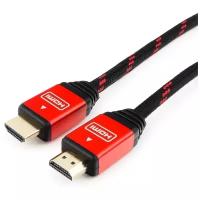 Кабель Cablexpert Gold HDMI - HDMI (CC-G-HDMI02), 3 м, черный/красный