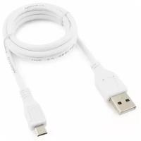 Кабель Cablexpert USB - microUSB (CCP-mUSB2-AMBM), 1 м, белый