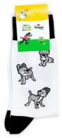 Носки St. Friday Носки с рисунками St.Friday Socks x Союзмультфильм, размер 42-46, белый, серый