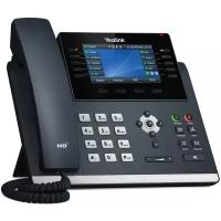 Yealink VoIP-телефон SIP-T46U SIP-телефон, цветной экран, 2 порта USB, 16 аккаунтов, BLF, PoE, GigE, без БП