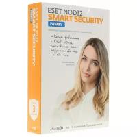 ESET NOD32 Smart Security Family, коробочная версия, русский, устройств: 3, срок действия: 12 мес