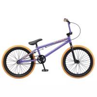Велосипед BMX TechTeam Mack (2020) фиолетовый/оранжевый 21