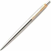 Ручка шариковая Parker Jotter Core K691 Stainless Steel GT M, корпус из нержавеющей стали, серебристый глянцевый