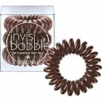 INVISIBOBBLE Резинка-браслет для волос invisibobble ORIGINAL Pretzel Brown (в картоне), 3 шт