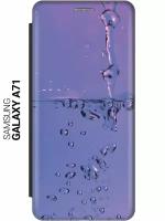Чехол-книжка на Samsung Galaxy A71 / Самсунг А71 c принтом 