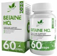 Natural Supp BETAINE HCL 600mg 60 caps