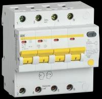 Дифференциальный автоматический выключатель АД14S 4Р 40А 100мА IEK